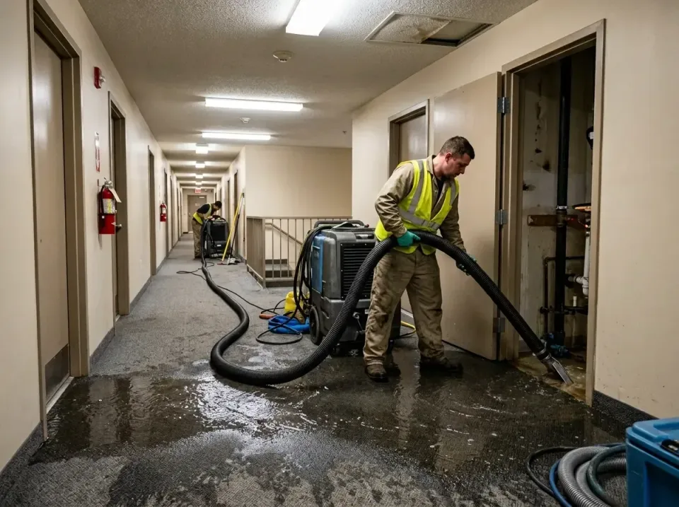 multi-unit-apartment-hallway-f-005 — frequently asked questions, Emergency Burst Pipe Water Extraction & Removal in Lake Arb…